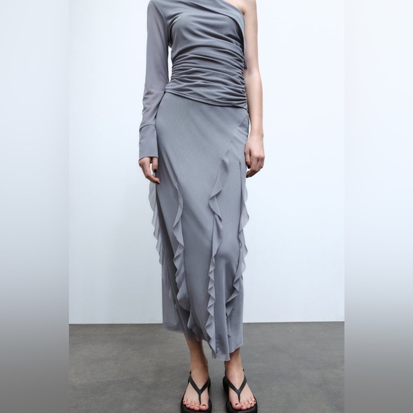 ZARA RUFFLED TULLE SKIRT & TOP SET - Picture 8 of 10